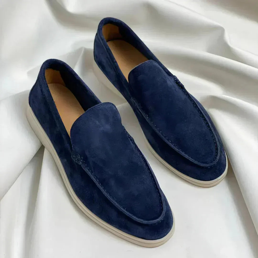 Alar – Elegantné mokasíny z nubukovej kože – foto 4
