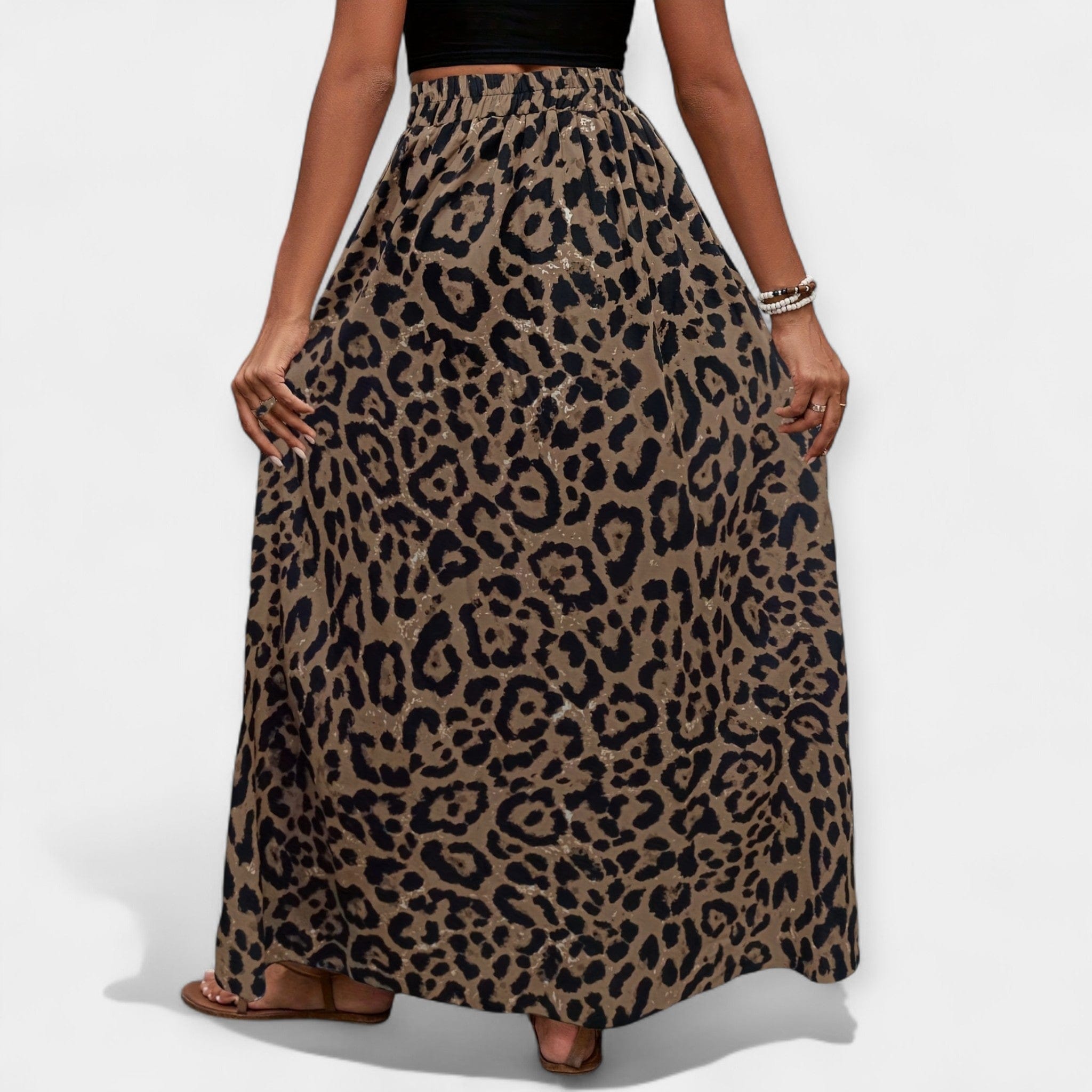 Maarja – Midi sukňa s leopardím vzorom – foto 2