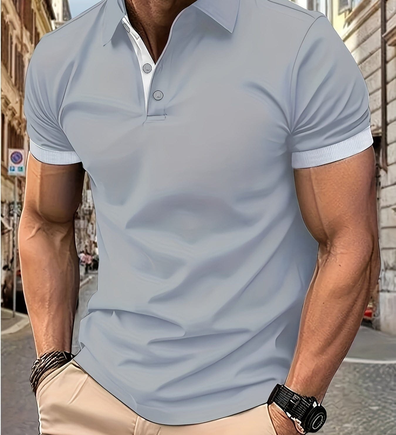 David – Pánske polo tričko – foto 5
