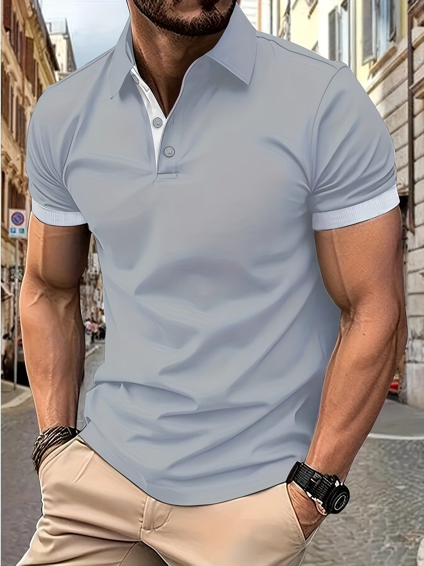 David – Pánske polo tričko – foto 5