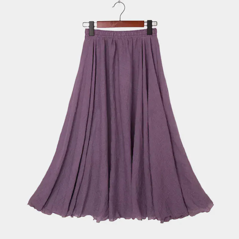 Ülle – Elegantná sukňa s vysokým pásom – foto 23