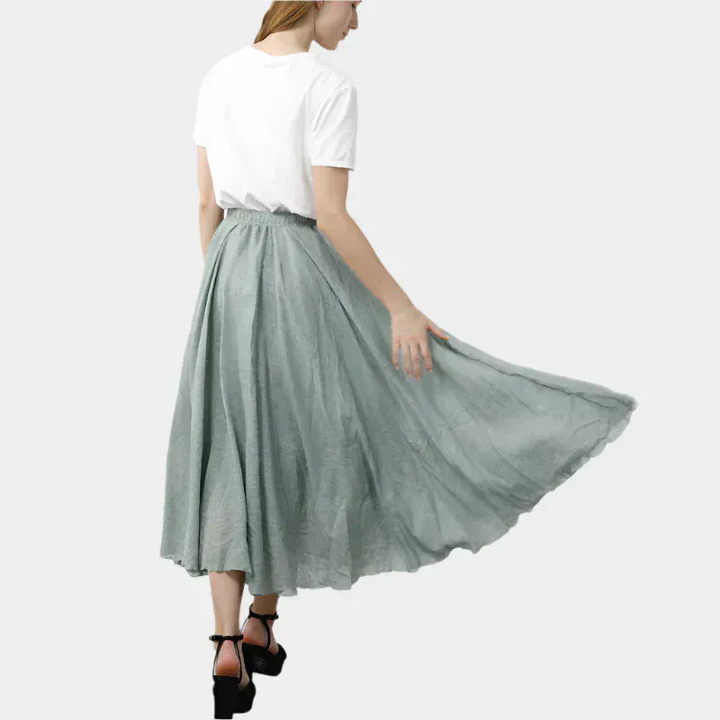 Ülle – Elegantná sukňa s vysokým pásom – foto 6
