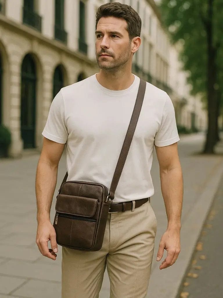Tobias – Kožená taška cez rameno – foto 2