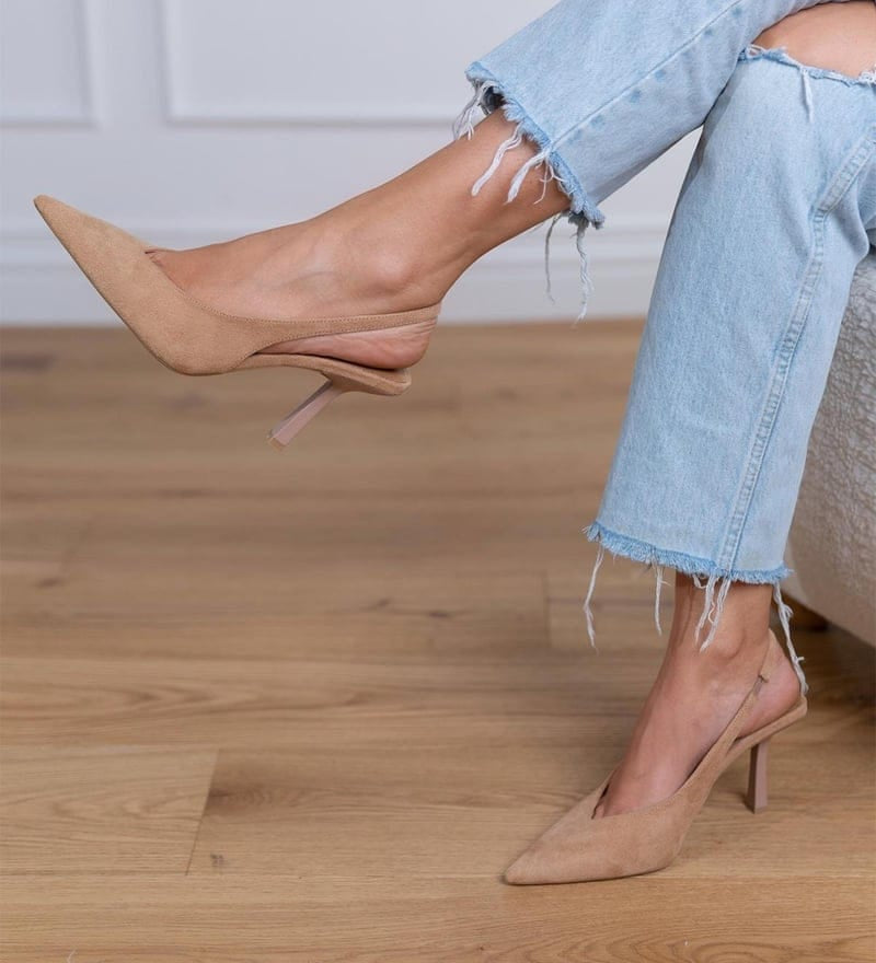 Marlena – Dámske lodičky v nude farbe so špicatou špičkou – foto 2