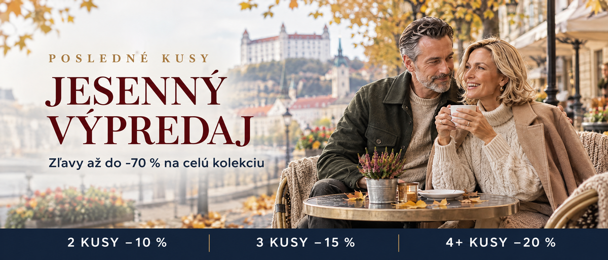 Jesenný výpredaj – zľavy až do -70 %